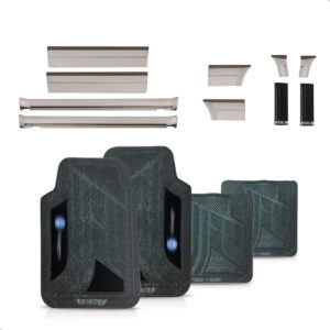 Kit Friso Lateral Gol Gti Quadrado 1989 A 1994  Jogo Tapete Preto