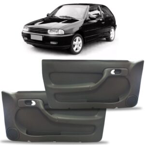 Par Forro Porta Gol Bola Parati Dianteiro Elétrico 2p Cinza Cinza