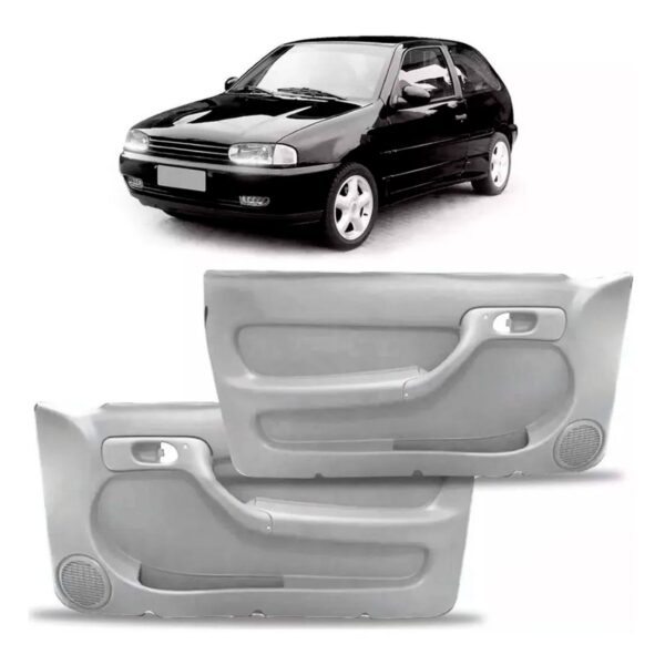 Par Forro Porta Gol Bola Parati Dianteiro Manual 2p Cinza