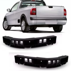 Par Guia Suporte Parachoque Traseiro Saveiro 2014 15 A 2018