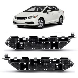 Par Suporte Guia Parachoque Dianteiro Honda Civic 2012/ 2016
