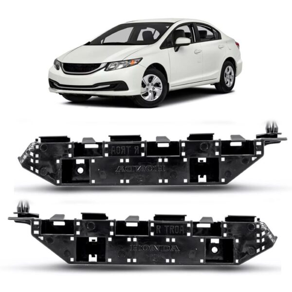 Par Suporte Guia Parachoque Dianteiro Honda Civic 2012/ 2016