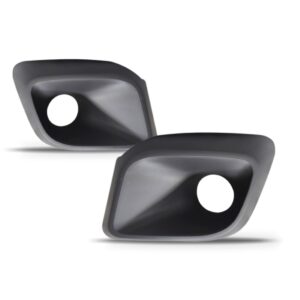 Par Moldura Milha Auxiliar Uno 2017 2018 2019 Preta C/ Furo