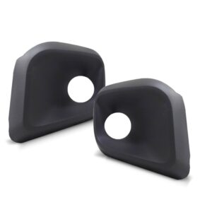 Par Moldura Milha Auxiliar Uno 2017 2018 2019 Preta C/ Furo