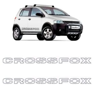 Kit Adesivo Lateral Para Crossfox 2005 A 2007 Grafite