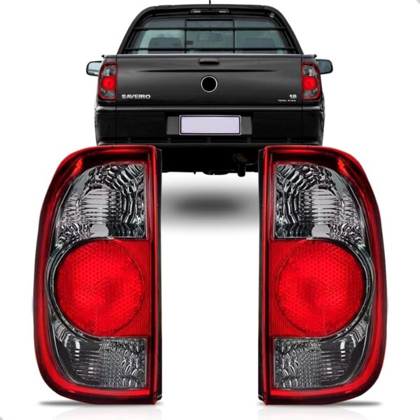 Par Lanterna Para Saveiro 2006 07 08 09 G4 Fumê Acrílico