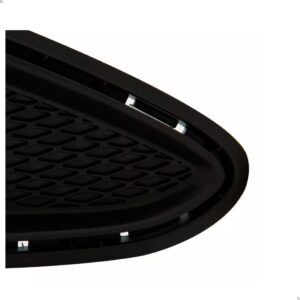 Par Moldura Grade Farol Milha Hb20 2012 A 2015 C/ Furo Milha Preto Ambos Lados