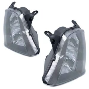 Par Farol Meriva 2002 A 2011 Máscara Cinza Direito E Esquerdo