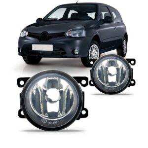 Par Farol De Milha Auxiliar Para Clio 2013 A 2015 Lente Lisa