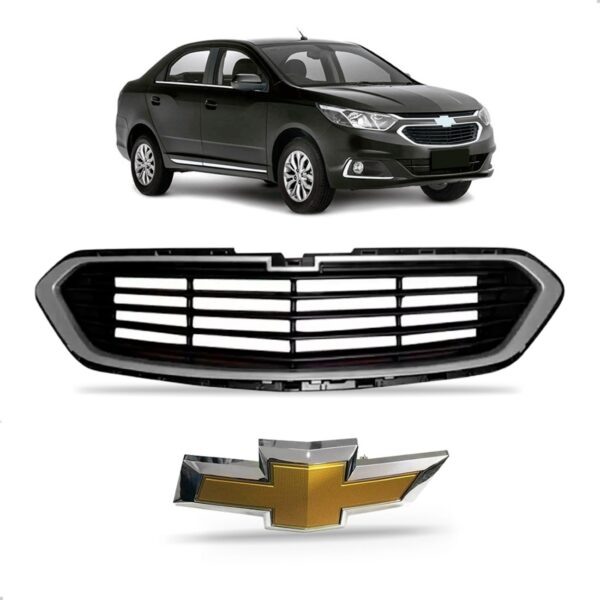 Kit Grade Cobalt 2016 A 2019 Com Emblema Dourado Preto