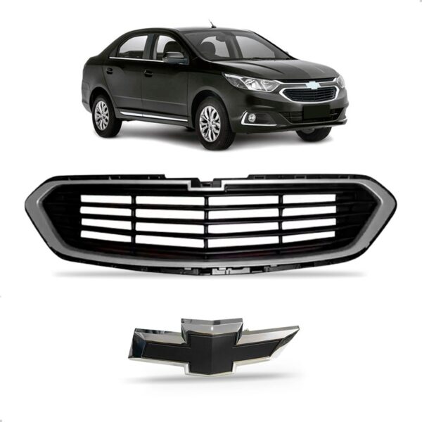 Kit Grade Cobalt 2016 A 2019 Com Emblema Black Piano Preto