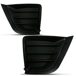 Par Moldura Farol Milha Corolla 2015 A 2017 Preta Sem Furo - Preto - Ambos Os Lados