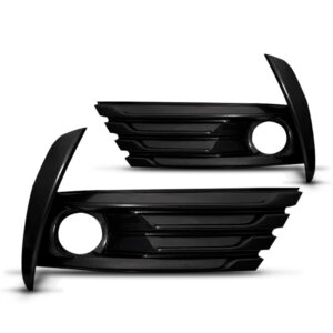 Par Moldura Farol Milha Corolla 2018 A 2020 Preta Com Furo Preto Ambos Os Lados