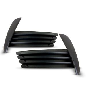 Par Moldura Farol Milha Corolla 2018 A 2020 Preta Sem Furo Preto