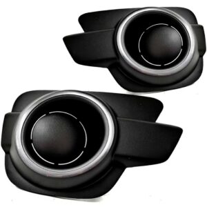 Par Moldura Farol Milha Kwid 2017 A 2020 Preto S/furo C/aro Preto Ambos Os Lados