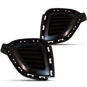 Par Moldura Farol Milha Creta 2017 A 2020 Preta Sem Furo Preto Ambos Os Lados