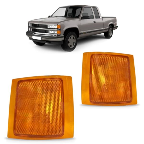 Par Sinaleira Silverado Inferior 1997 98 99 00 2001 Âmbar