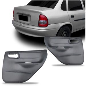 Par Forro Porta Traseiro Corsa Hatch 1996 A 2002 4 Pts Cinza Cinza