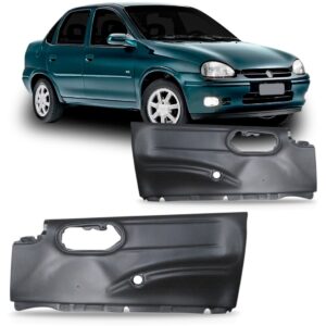 Par Forro Porta Dianteiro Hatch 1996 A 2002 4 Portas Cinza Cinza