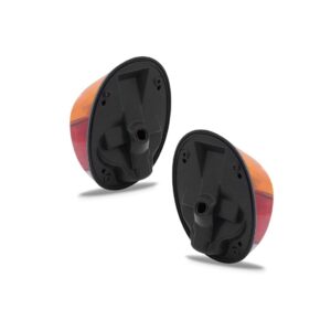 Par Lanterna Fusca Fafa 84/85/ 83/82 Acrilico Tricolor Ambar Ambos Lados Vermelho