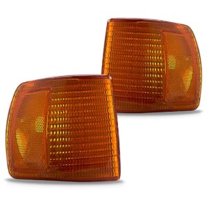 Par Lanterna Pisca Seta Gol Quadrado 1991 A 1995 Ambar