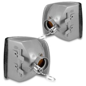 Par Lanterna Pisca Seta Gol Quadrado 1991 A 1995 Ambar