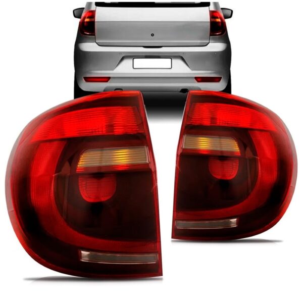 Par Lanterna Traseira Fox Crossfox 2010 2011 12 13 2014 Fumê Direito