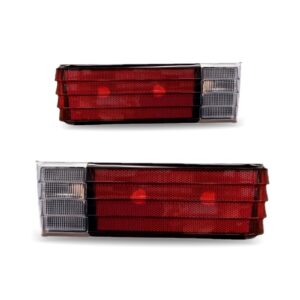 Par Sinaleira Traseira Corcel Ii Rubi S/friso Preto Tricolor