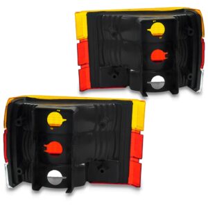 Par Sinaleira Traseira Chevette 1983 A 1986 Âmbar Tricolor