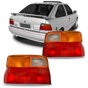 Par Sinaleira Traseira Escort/verona 1993 A 1996 Ambar Vermelho