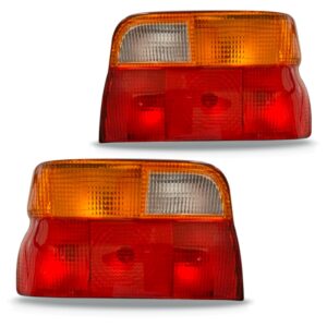 Par Sinaleira Traseira Escort/verona 1993 A 1996 Ambar Vermelho