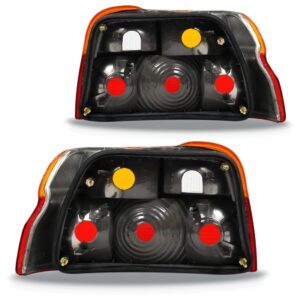 Par Sinaleira Traseira Escort/verona 1993 A 1996 Ambar Vermelho