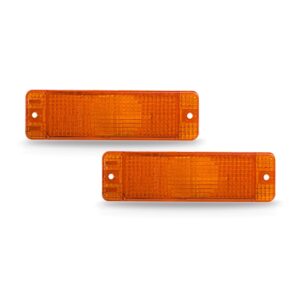 Par Lente Pisca Diant Brasilia 1978 A 1982 Laranja