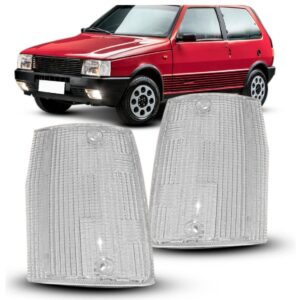 Jogo Lente Pisca Seta Uno/fiorino/elba/prêmio 84/90 Cristal Cristal