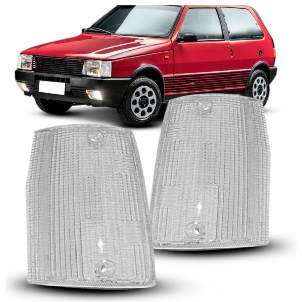 Jogo Lente Pisca Seta Uno/fiorino/elba/prêmio 84/90 Cristal Cristal