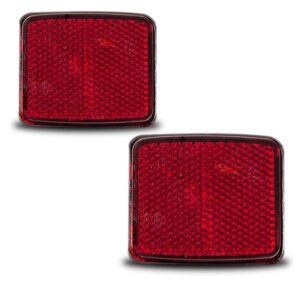 Par Lanterna Traseira Retrorefletor Doblo 2010 A 2014 Rubi Vermelho