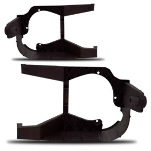 Par Suporte Moldura Milha Punto 2007 2008 2009 2010 11 2012 Preto Ambos Os Lados