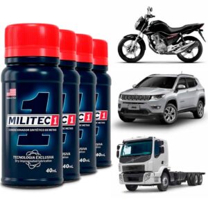 Kit 4 Militec Redutor De Atrito Lubrificação Permanente