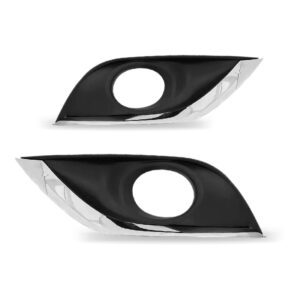 Par Moldura Milha Versa 15 A 21 Com Furo Preto Friso Cromado Preto