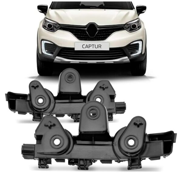 Par Suporte Guia Parachoque Dianteiro Captur 2017 A 2022