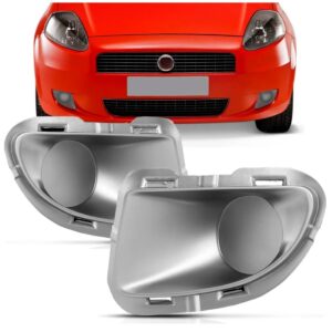 Par Moldura Milha Punto Prata 2007 2008 09 10 2011 Sem Furo Prata