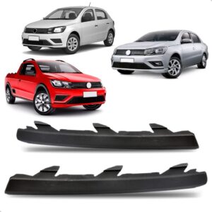 Par Acabamento Grade Parachoque Saveiro 17 18 19 20 21 22 23 Plástico