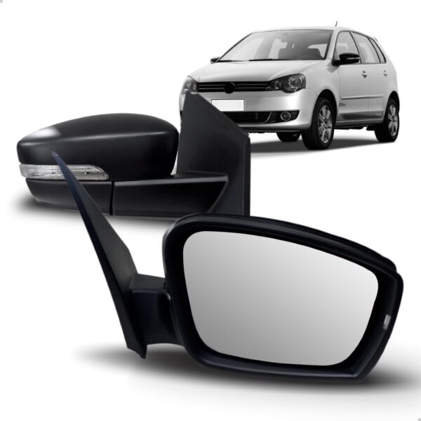Par Retrovisor Polo 2013 2014 2015 Manual Com Sinaleira