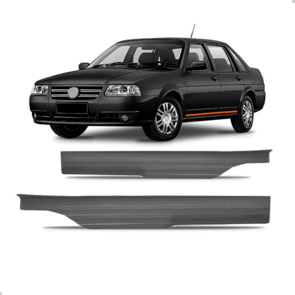 Par Soleira Para Vw Santana 2000 A 2006 Traseira 4 Portas Preto