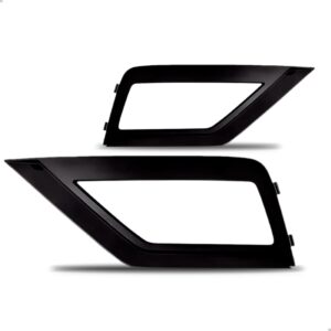 Par Moldura Com Furo Milha Gol  2019 2020 2021 2022 23 2024  Preto Ambos Os Lados