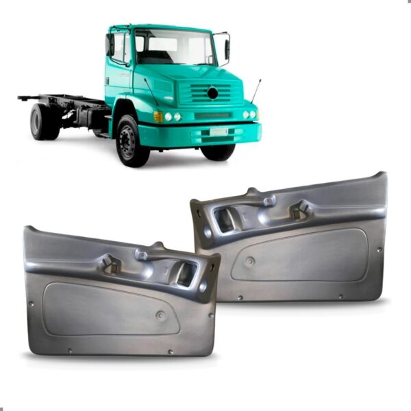 Par Forro Porta Mercedes 1620 1622 2638 1218 1718 Cinza