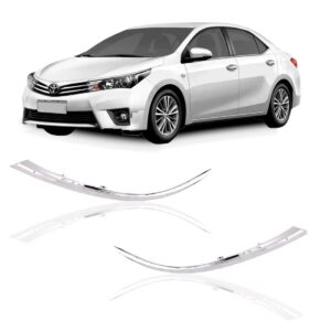 Par Friso Do Farol Para Toyota Corolla 2015 A 2025 Cromada Ambos Lados