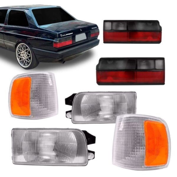 Kit Farol Voyage 91 92 93 94 95 + Pisca + Lanterna Fumê G1