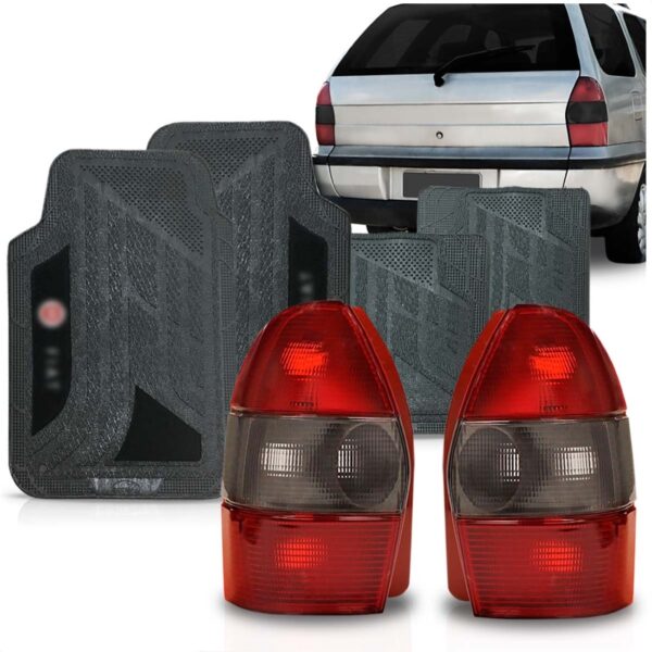Kit Sinaleira Palio Weekend 97 A 99 Fume + Jogo Tapete Fiat