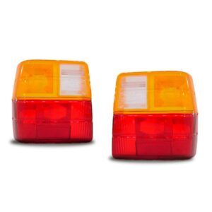 Par Lanterna Traseira Uno 91 A 96 97 98 99 00 01 02 03 Kit Tricolor